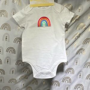 Angel White Infant Bodysuit up cycled